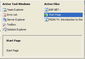 Navigating Active Documents in the VS.NET IDE with CTRL-TAB