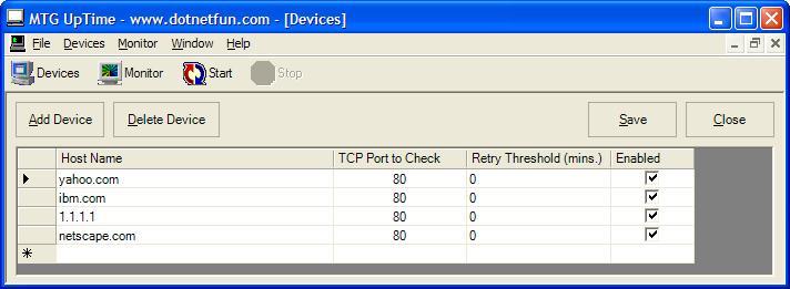 MTG UpTime Devices Form